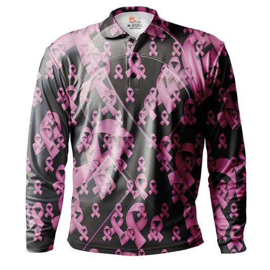 Breast Cancer | Men's Pink Ribbons Long Sleeve