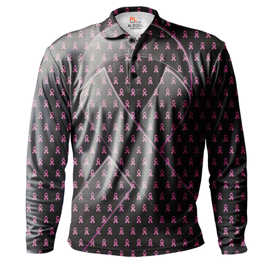 Breast Cancer | Men's Black Long Sleeve