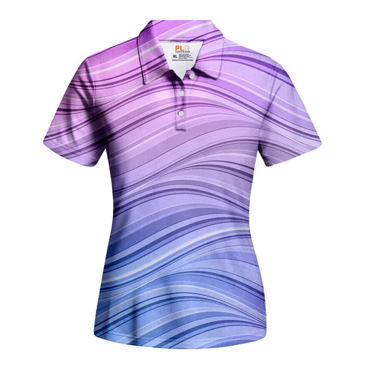 Lavender Lines - Girls' Polo