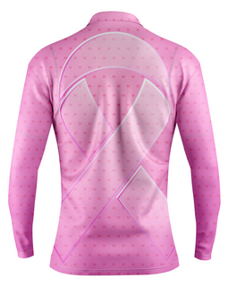 Breast Cancer | Women's Pink Butterfly Long Sleeve