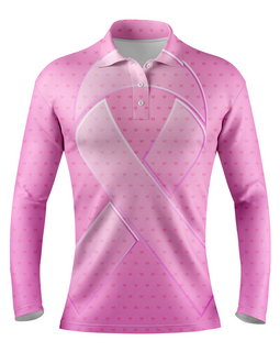 Breast Cancer | Women's Pink Butterfly Long Sleeve