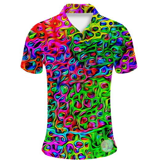 Brushstroke | Couples Mens Small Short Sleeve / Womens Golf Shirts