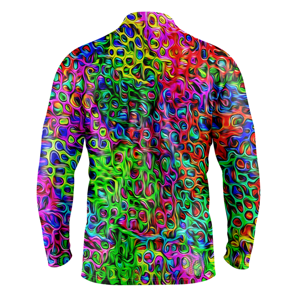 Brushstroke | Mens Long Sleeve Golf Shirts