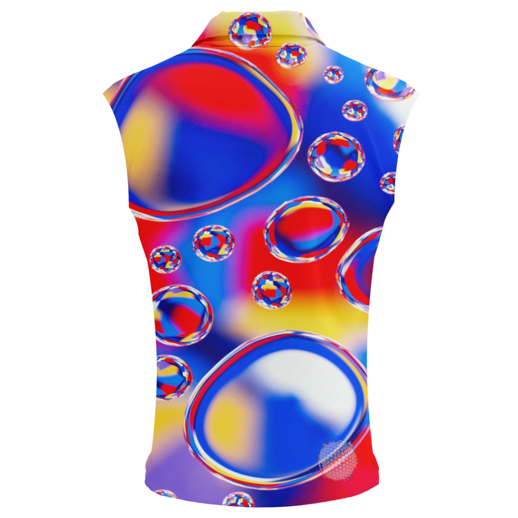 Bubble Trouble | Womens Sleeveless Golf Shirts