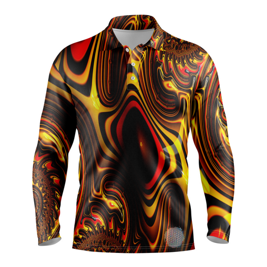 Drippy S / Long Sleeve Mens Golf Shirts