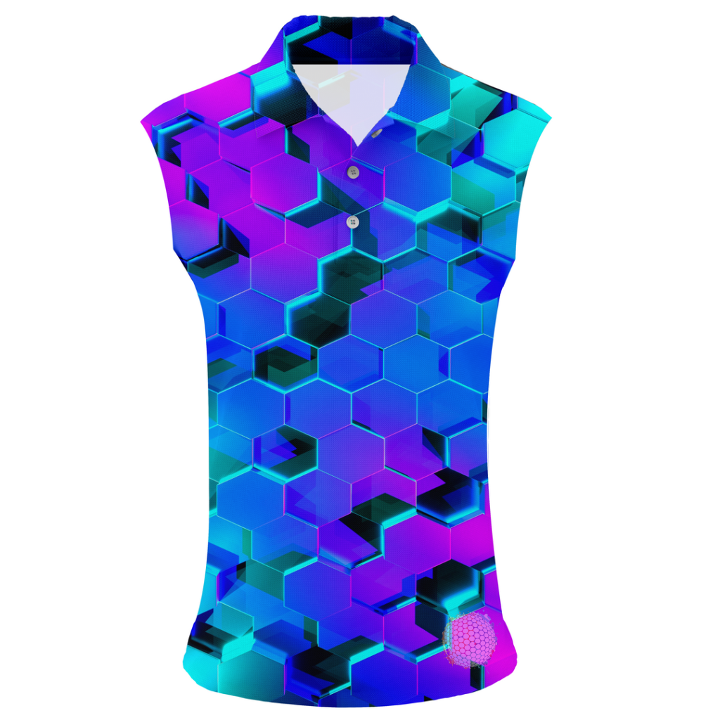 Hex A Gone | Womens Sleeveless S Golf Shirts