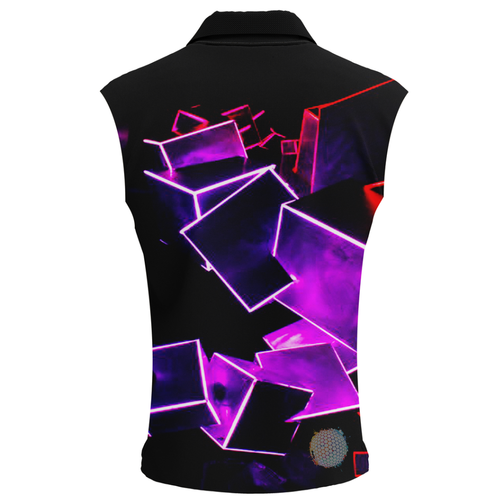 Midnight Cubes | Womens Sleeveless Golf Shirts