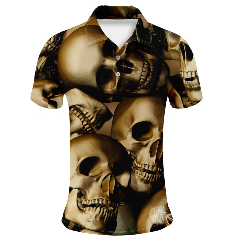 Skull | Mens S Golf Shirts