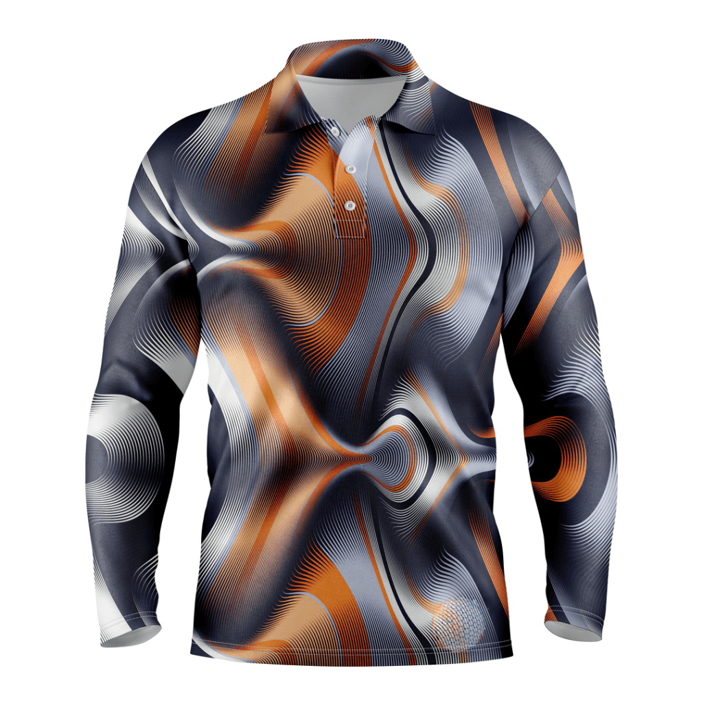 Tangled S / Long Sleeve Mens Golf Shirts