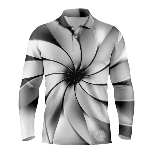 Windmill S / Long Sleeve Mens Golf Shirts