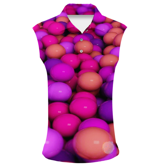 Wonder Egg | Womens Sleeveless S Golf Shirts